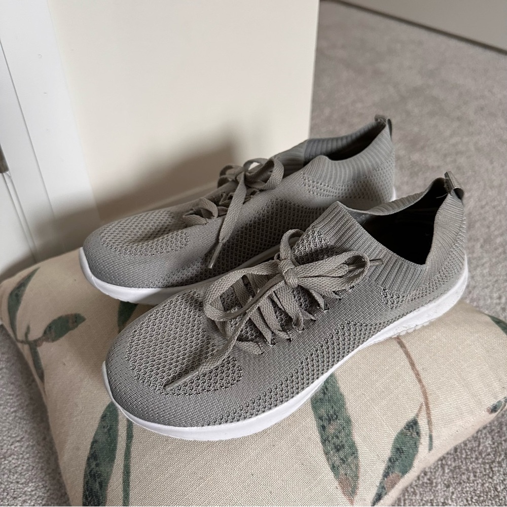 Gray sneakers